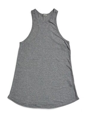 Intimately Free People Lightweight Grey Ribbed Racerback Tank Dress M